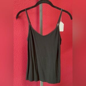 a new day Black Lace-Trim Camisole